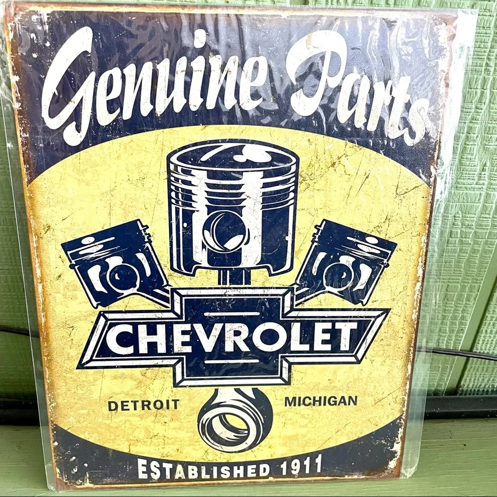 NEW Chevrolet Genuine Parts Metal Sign